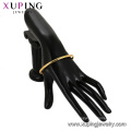 52253 XUPING Latest Design Fashion 24K Gold Color Delicate No Stone Gold Plated Bangle